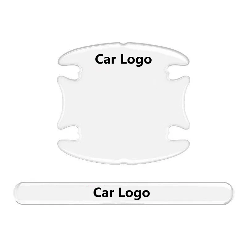 Защитная Наклейка на дверную ручку автомобиля приклеенная к зеркалу заднего