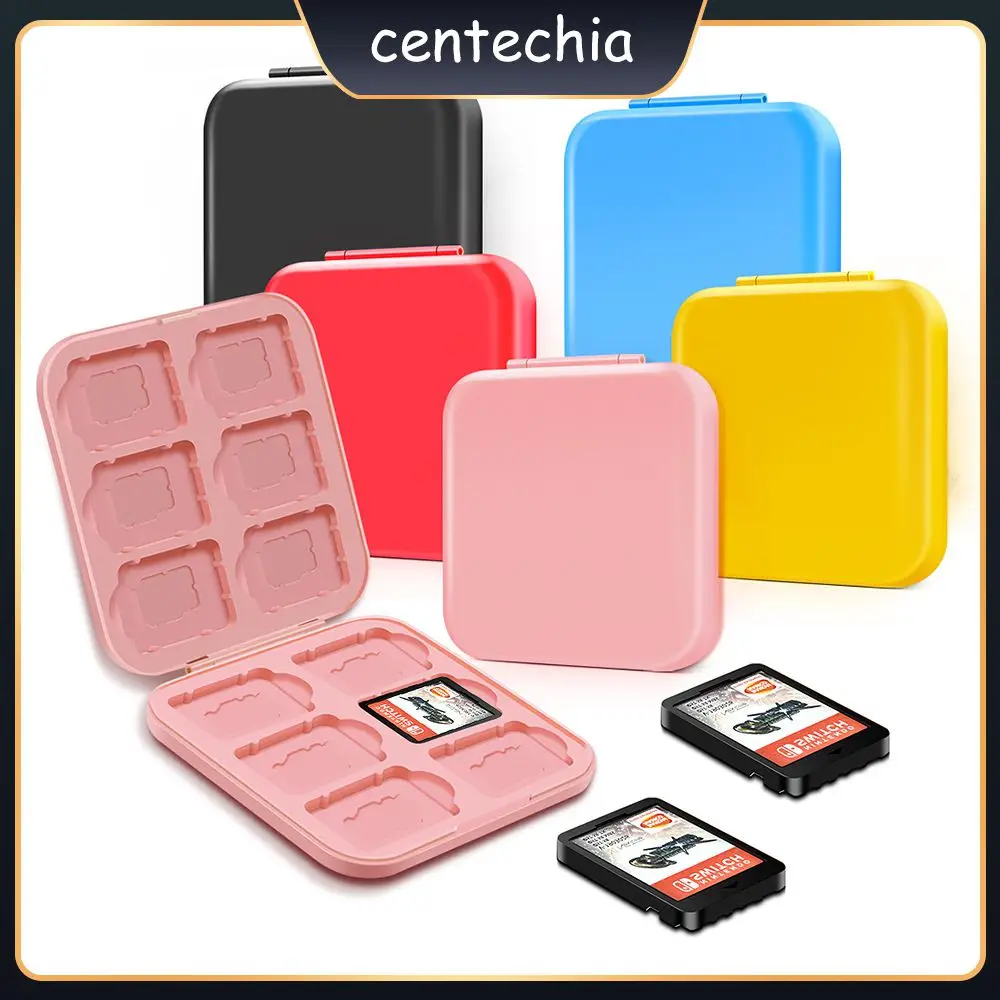 

Momery Card Holder Protector Durable Abs Tf Card Case Safe With 12 Slots Hard Shell For Nintend Switch Ns Card For Ns Game Card