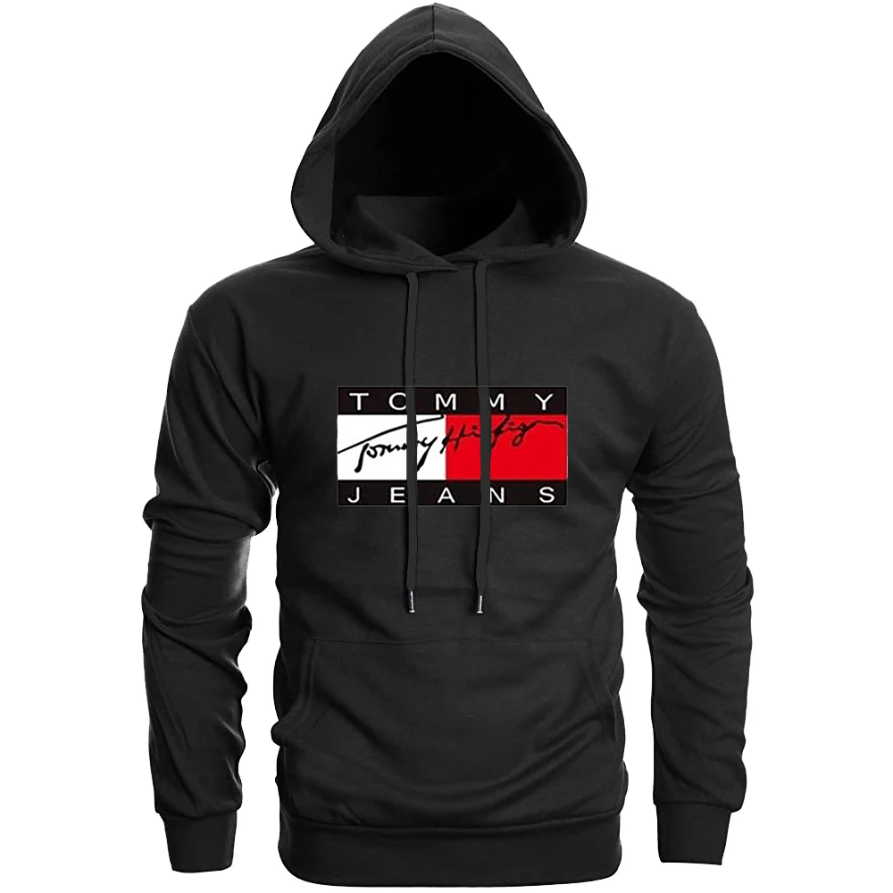 

2022 New Men'S Sweater Fashion Casual Hoodie Autumn Loose Pullover Top Pocket Fleece Warm Sportswear Men