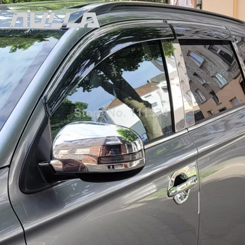 Хром для Mitsubishi Outlander 3 2013-2018 Боковая дверь автомобиля зеркало заднего вида украшение наклейка крышка отделка Аксессуары