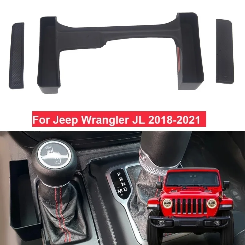 

Gear Shift Storage Box Car Organizer Case For Jeep Wrangler JL Gladiator JT 2018 2019-2021 4 Doors Car Stowing Tidying Container