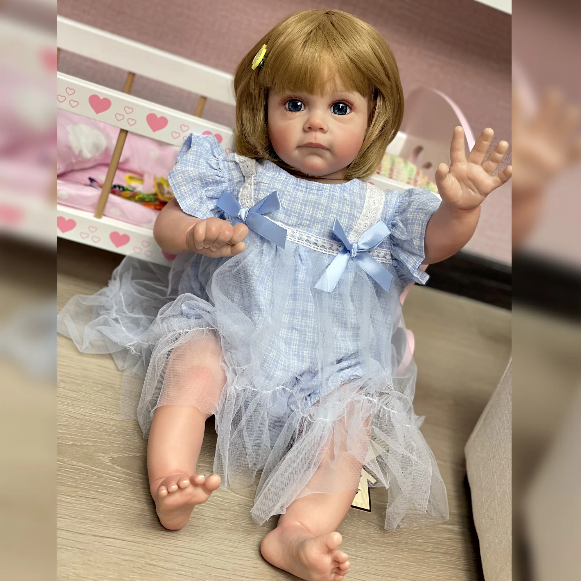 

50cm Finisehd Maggie Toddler Reborn Dolls Handmade Lifelike Bebe Reborn Girl Muñecos Reborn Terminados Completos