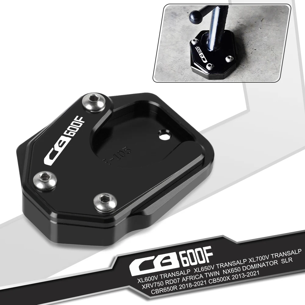 

Extension for side stand foot For HONDA CB600F HORNET 2007-2013 2008 2009 2010 2011 2012 CB 600F Motorcycle Side Stand Enlarge