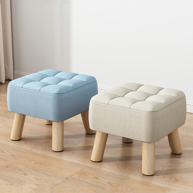 

Multi-function Small Stool Simple Square Small Bench Sofa Stool Comfortable Durable Non-Slip Shoe Changing Stool Children Chairs
