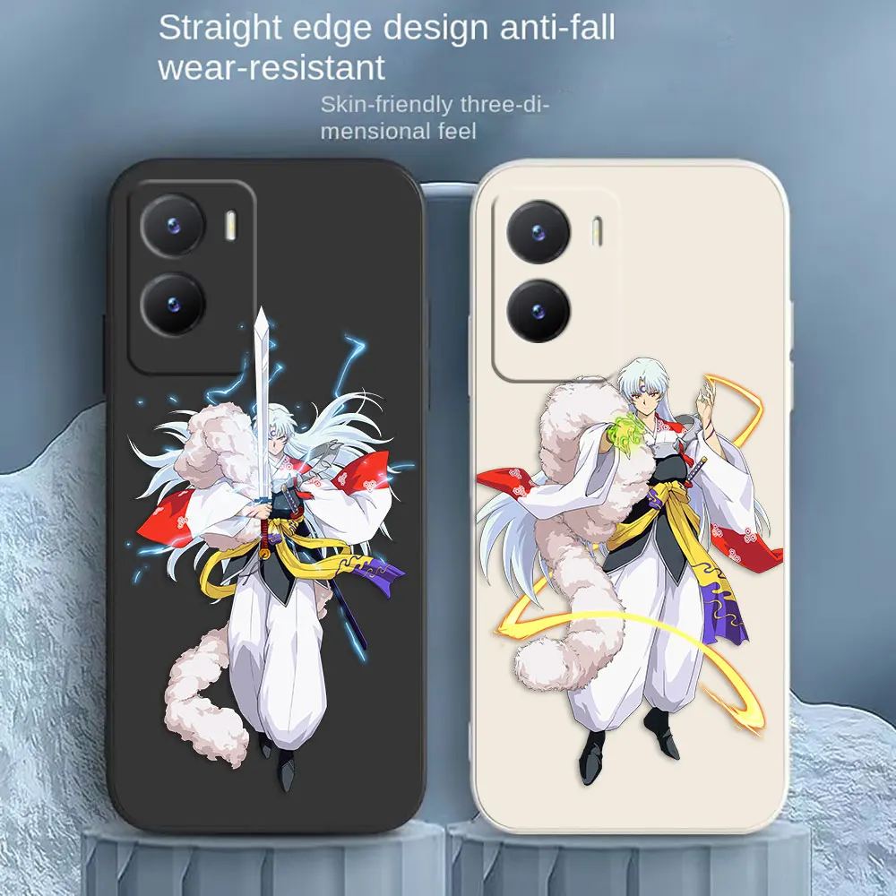 

Japanese Anime Inuyasha Phone Case For VIVO Y55S Y31 Y33S Y55 Y35 Y51S Y52S Y53S Y66 Y73S Y77 5G Y85 Y93 Case Funda Shell Capa