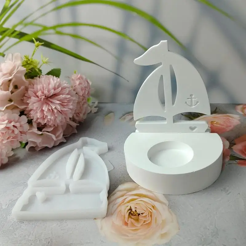 Форма для мастики в виде парусной лодки силиконовая форма самостоятельного