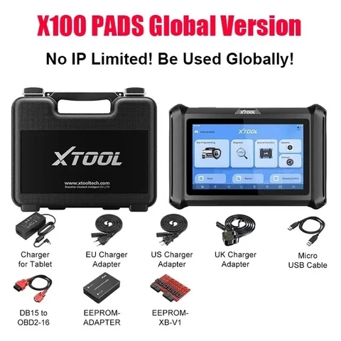 2024 XTOOL X100 PAD X100 колодки автомобильный программатор ключей IMMO OBD2 диагностический инструмент все ключи потеря обновление X100PAD X100PAD2 с EEPROM