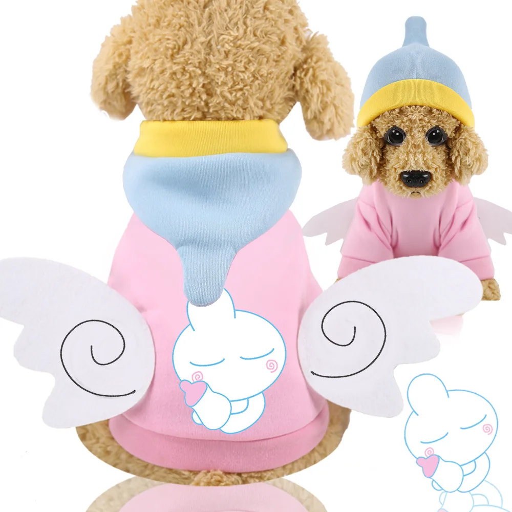 

Pet Cosplay Clothing Cartoon Dog Clothes Halloween Coat Warm Puppy Clothes Soft Dog Hoodie Coat
