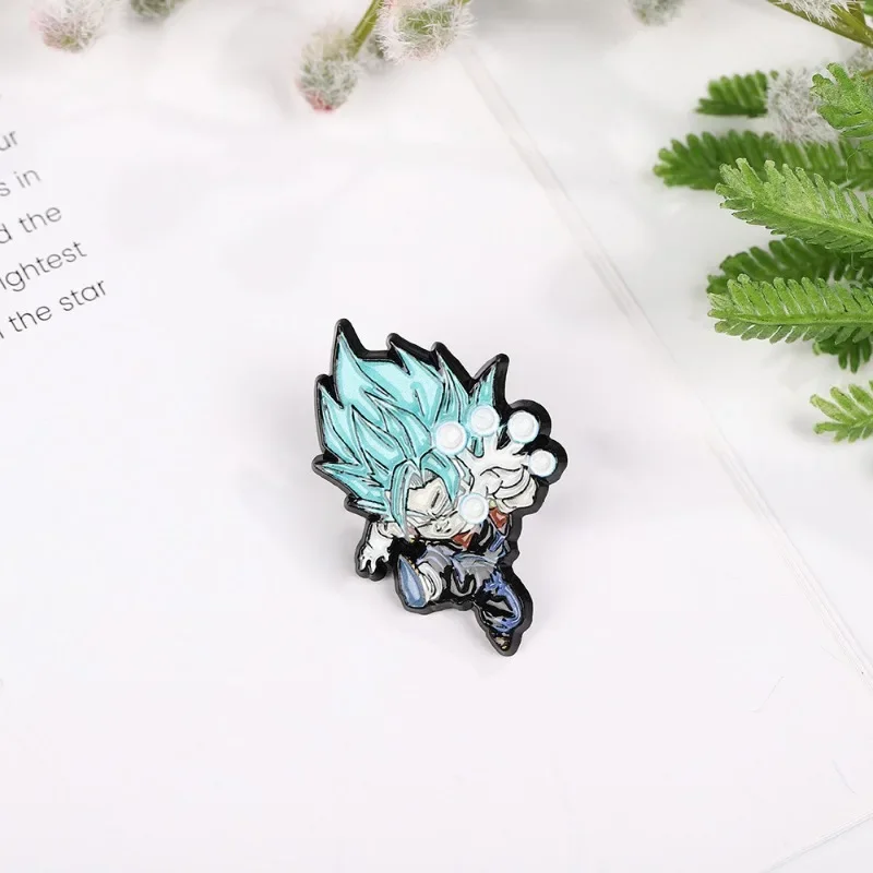 Эмалированная булавка в виде аниме Драконий жемчуг булавки для лацканов Милые