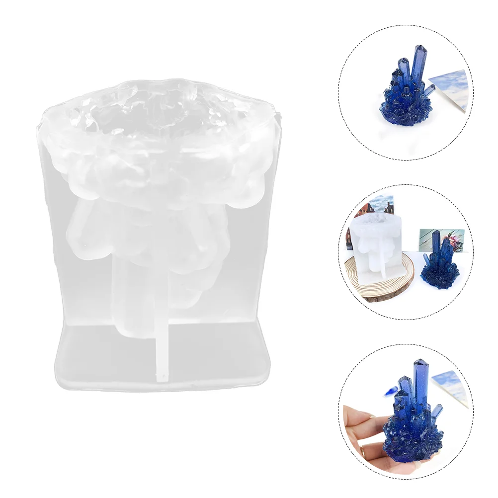 

Crystal Cluster Mold Aquarium Cluster Making Mold Silicone Cluster Rocks Mold
