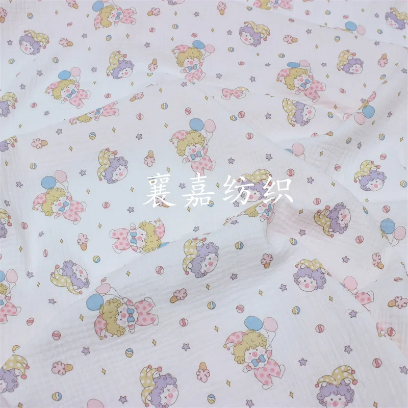 Хлопковая двойная Марля клоуна из мультфильма детская одежда постельное белье