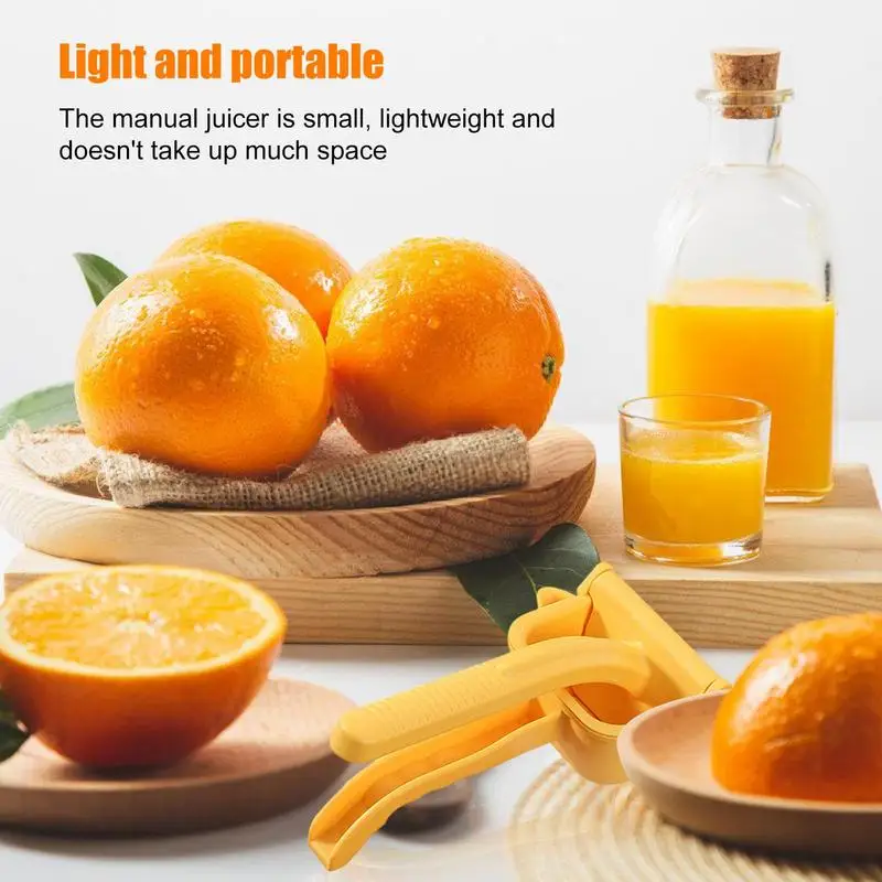 

Citrus Squeezer Portable Manual Juice Squeezer Hand Pressure Orange Juicer Household Lemon Squeezer Max Extraction Hand Juicer