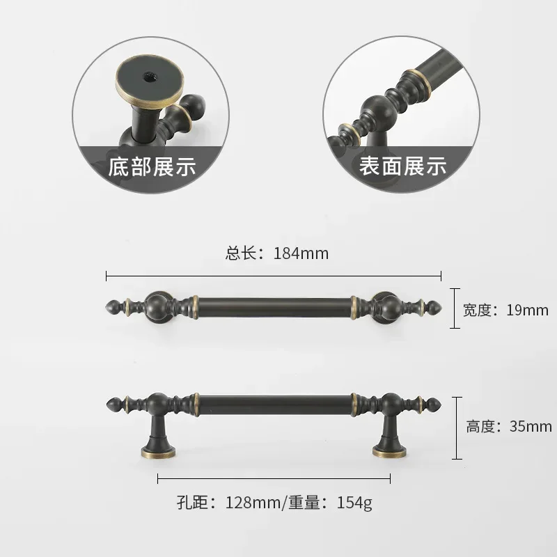 

Европейские винтажные латунные мебельные ручки, кофейные ручки для шкафа и ящика, ручки для кухонного шкафа, комода