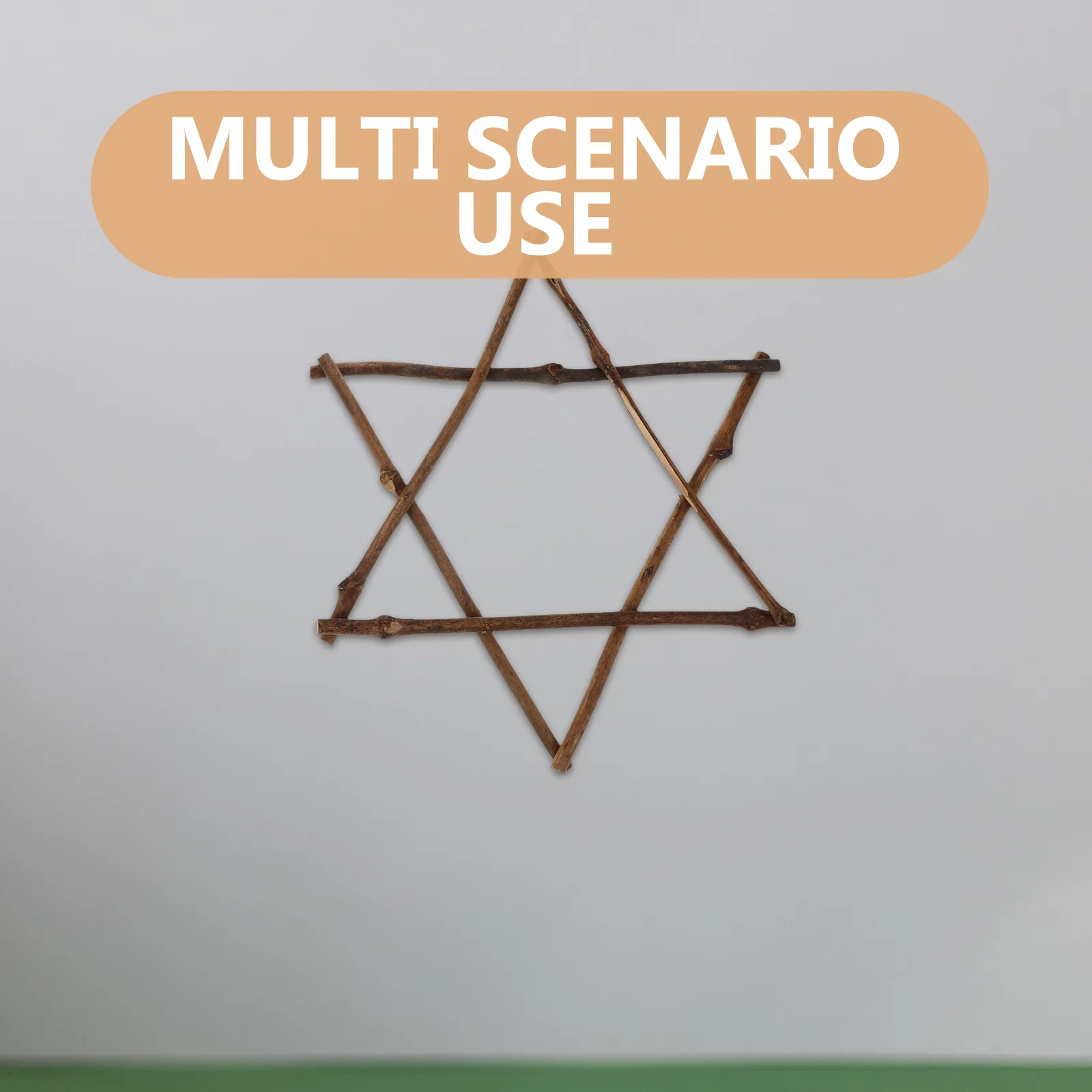 2 шт. рождественские украшения для окон шестиконечная звезда рама из ротанга