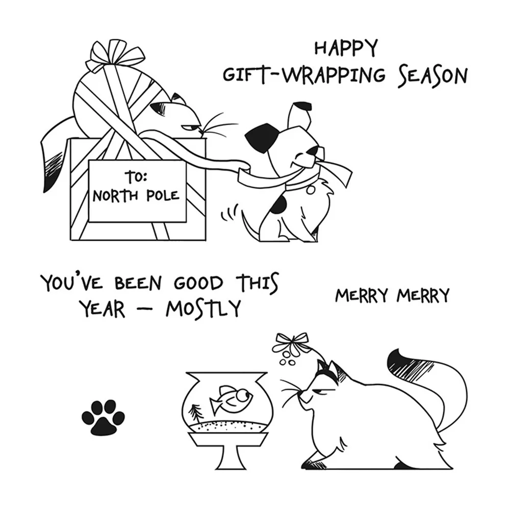 Северополюсные прозрачные штампы для рукоделия открыток фотоальбомов