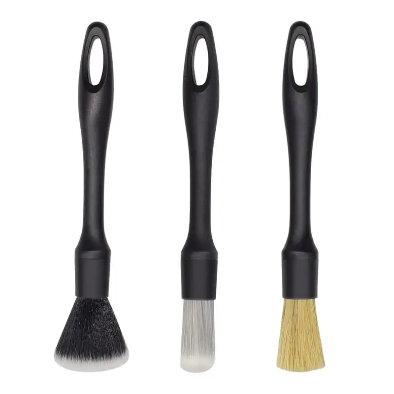 

Car Detailing Brush Set Car Dust Cleaning Interior Brush Multi-Purpose Soft Bristles Interior Cleaning Set For Dashboard Center