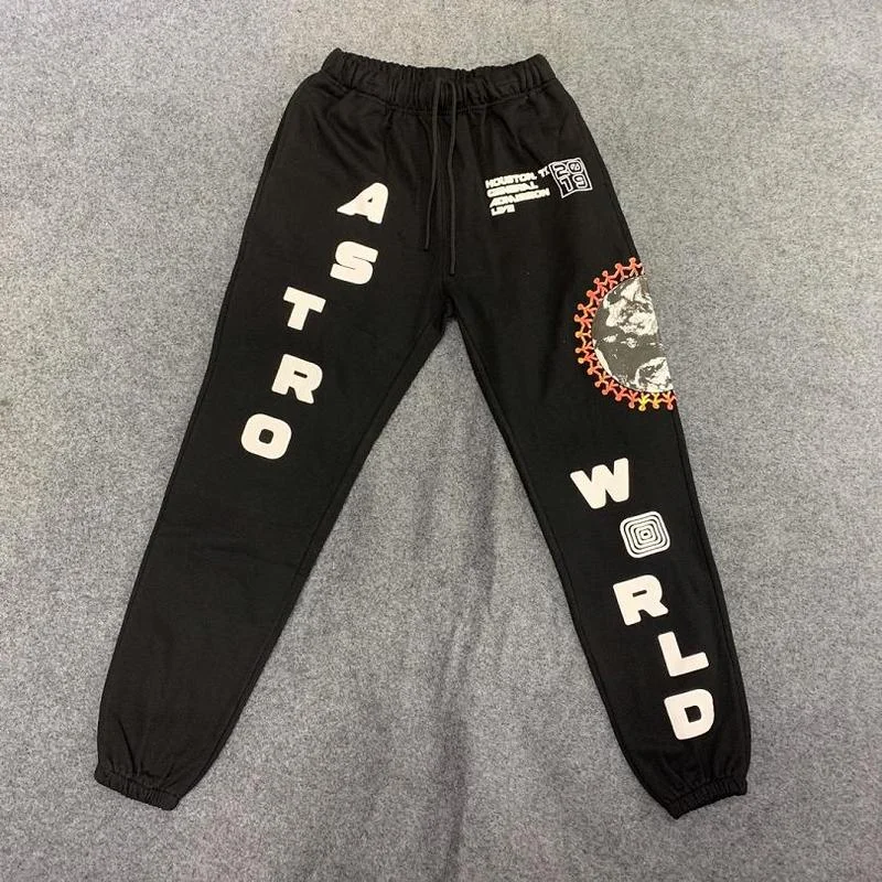 

22SS High Quality 1:1 Sweatpants Astroworld Pants Men Women EU Size 100% Cotton TRAVIS SCOTT Pant Fashion Four Seasons Jaqueta
