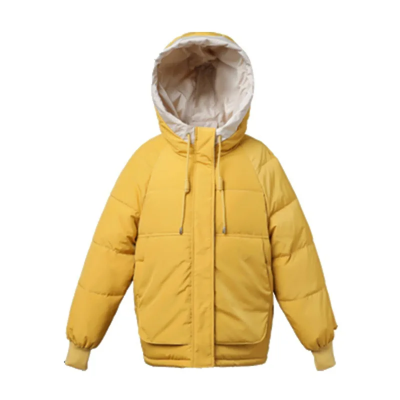 down Cotton-Padded Coat for Women Winter 2023 New Student Korean Style Quilted Jacket Short Loose Thick Cotton Coat Coat