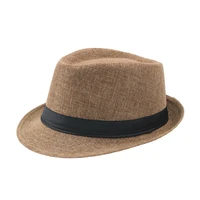 summer hats men top hat for women beach fedoras casual panama sun hats jazz caps lightweight breathable british style hat