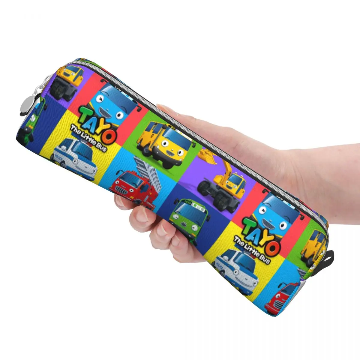 

Tayo And Little Friends, пенал, квадратная коробка для ручек с мультяшным рисунком, милые школьные пеналы для учеников, органайзер для канцелярских принадлежностей