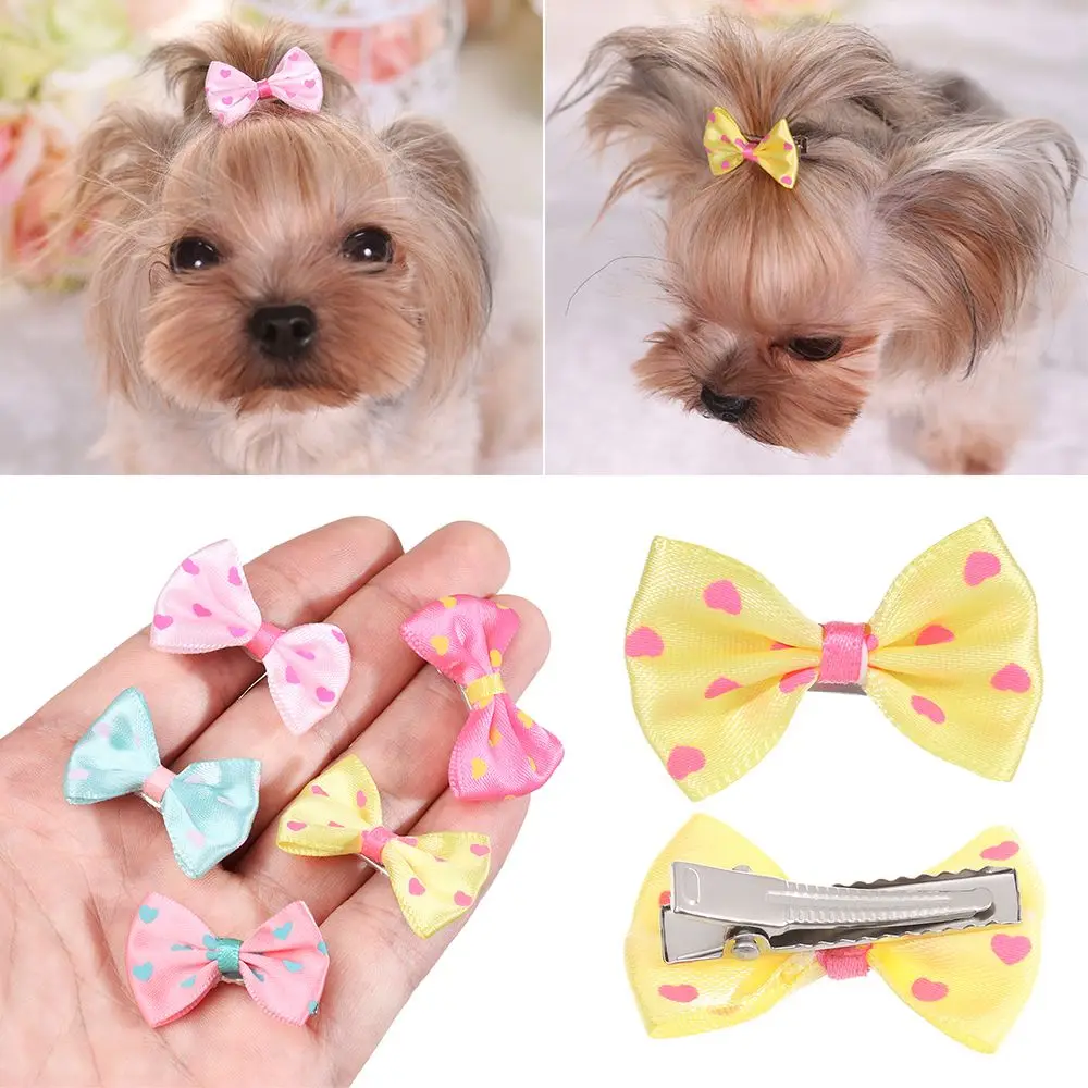 

Cat Beauty Supplies Sweet Puppy Hair Clips Bow Hairpins Butterfly Bows Hair Barrette