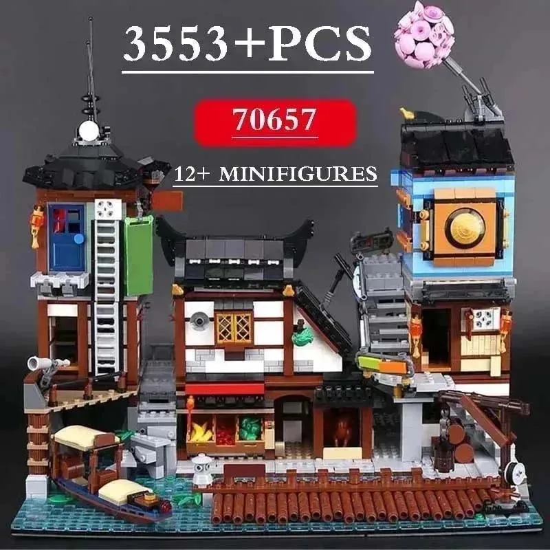 3553 шт. модель здания City The Docks модульные совместимые развивающие игрушки для
