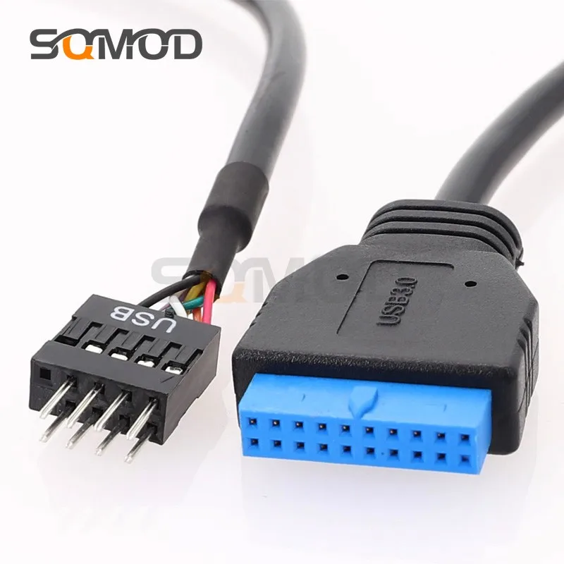 

SQC116 шасси материнской платы USB 3,0 до 2,0 пара проводки Передняя 20p розетка до 9 p штекер 19 pin штекер до 9 pin адаптер кабель Новый mot