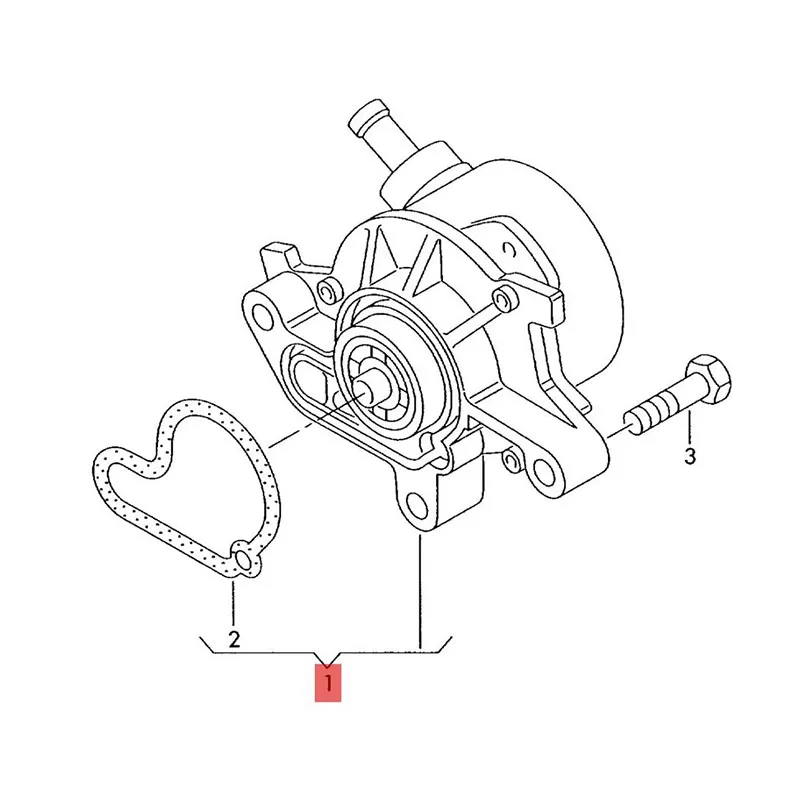 Насос повышения тормозов 038145101 Б Детали двигателя и аксессуары Вакуумный насос