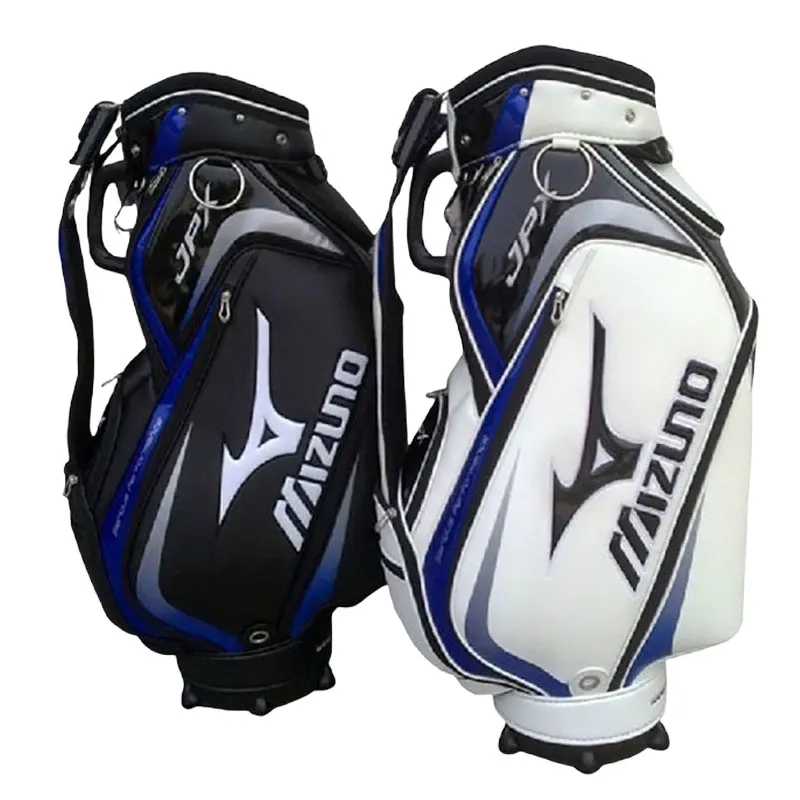 

Golf Bag Men Light Golf Equipment Bag Outdoor Sport Professional Black And White PU Club Bag