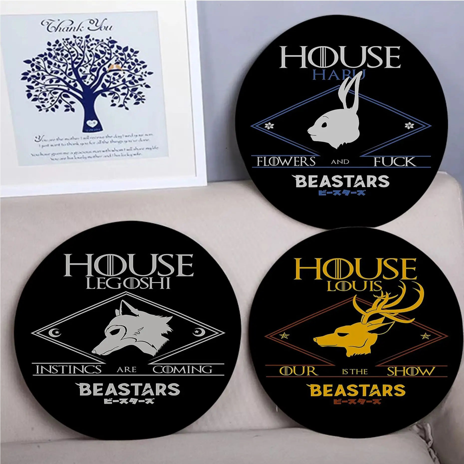 

Beastars Creative Seat Pad Household Cushion Soft Plush Chair Mat Winter Office Bar Outdoor Garden Cushions