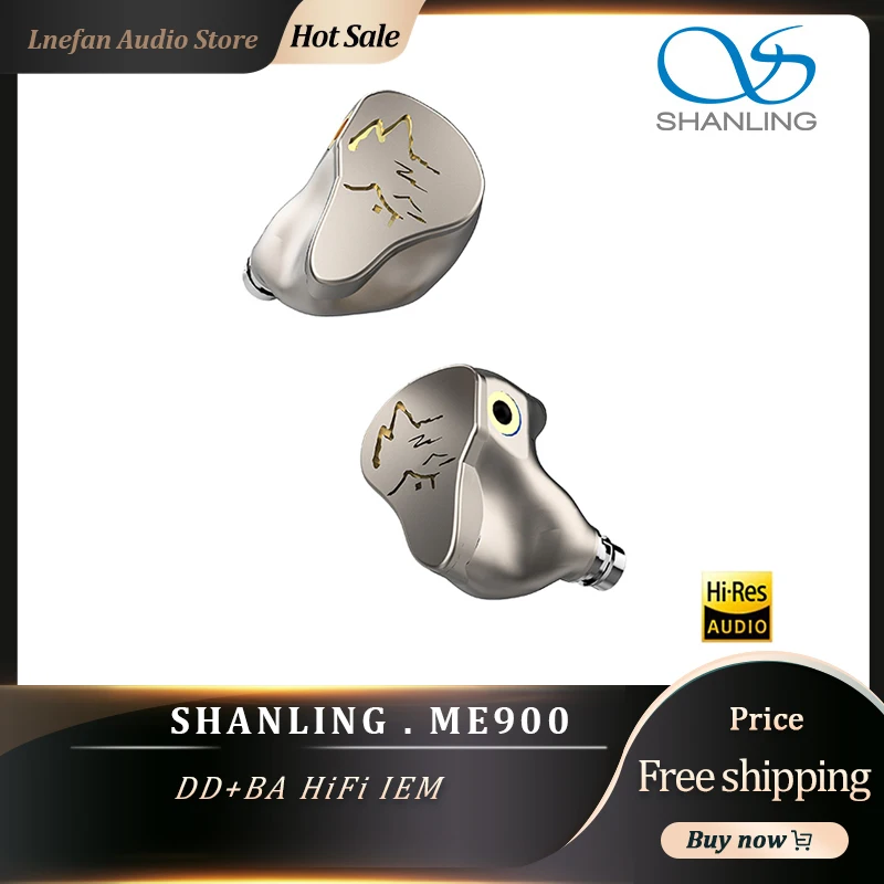 

Наушники-вкладыши SHANLING ME900 2DD + 6BA, гибридные наушники-вкладыши с 8 драйверами, 2,5, 3,5, 4,4 мм, разъем MMCX, съемный кабель, гарнитура
