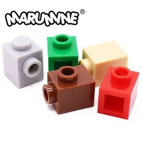 marumine moc 87087 1x1 block diy building blocks 50pcs with bumps compatible with brand educational creative toys for children