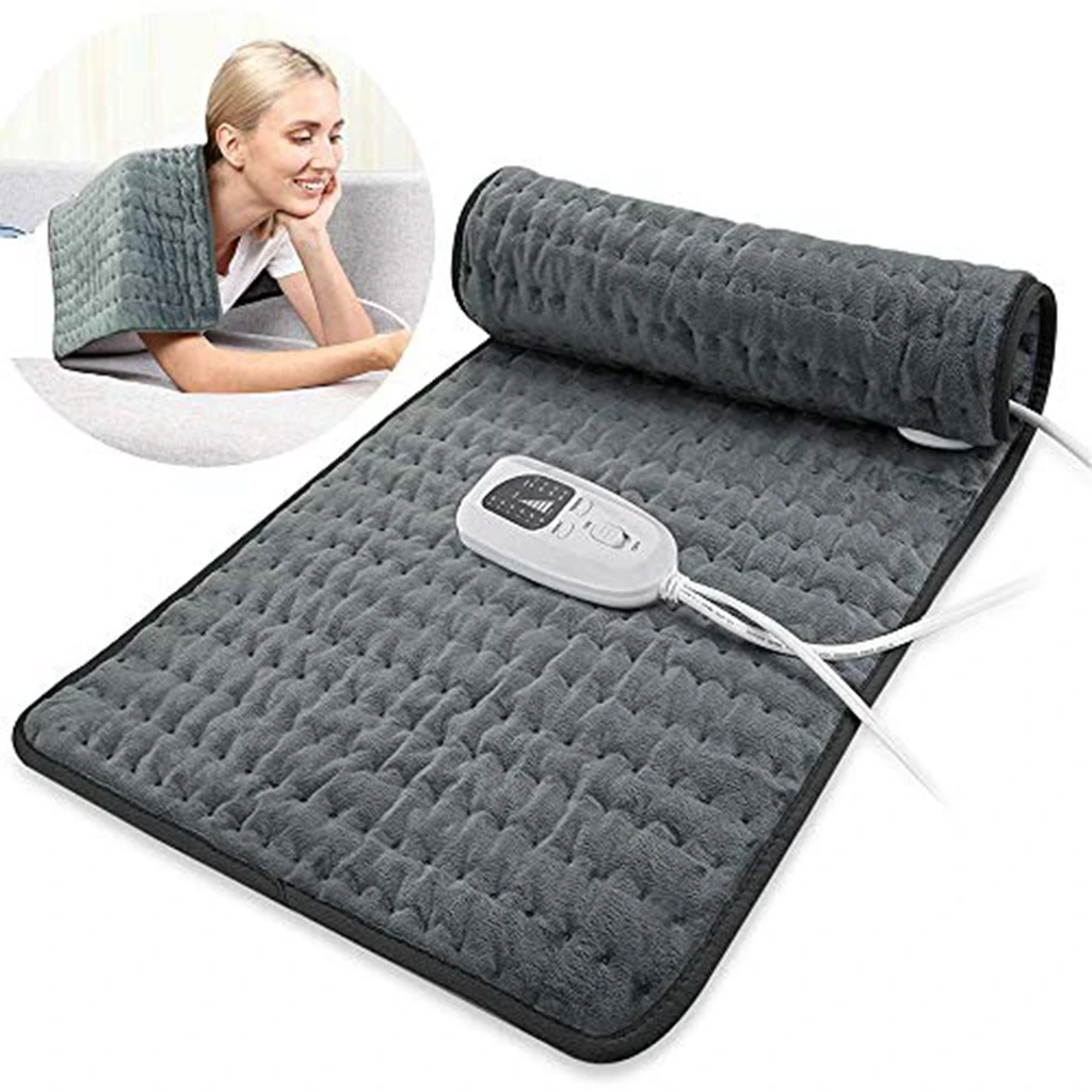 Home Wet and Dry Heat Therapy for Neck, Shoulder and Back Cramps Relief 6 Heating Settings Auto-Off Heating Pad