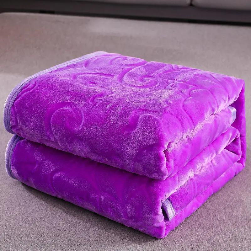 

Coral Fleece Blanket Winter Thickened Flannel Blanket Blanket Double-sided Blanket Student Single Double Bed Single Blanket