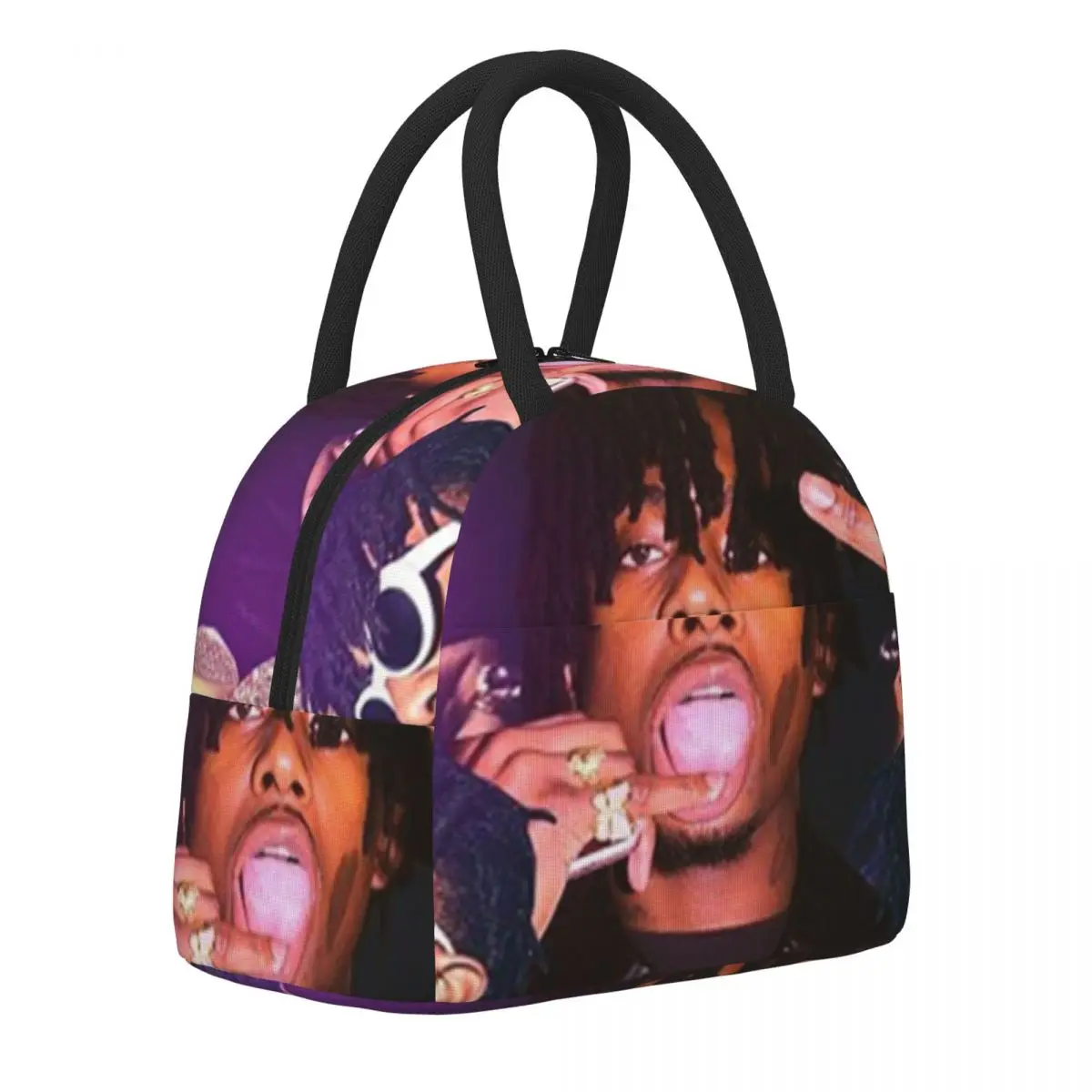 

Njupuk Duit Akeh Lunch Bag playboi carti whole Lunch Box Outdoor Picnic Convenient Thermal Tote Handbags Custom Cooler Bag