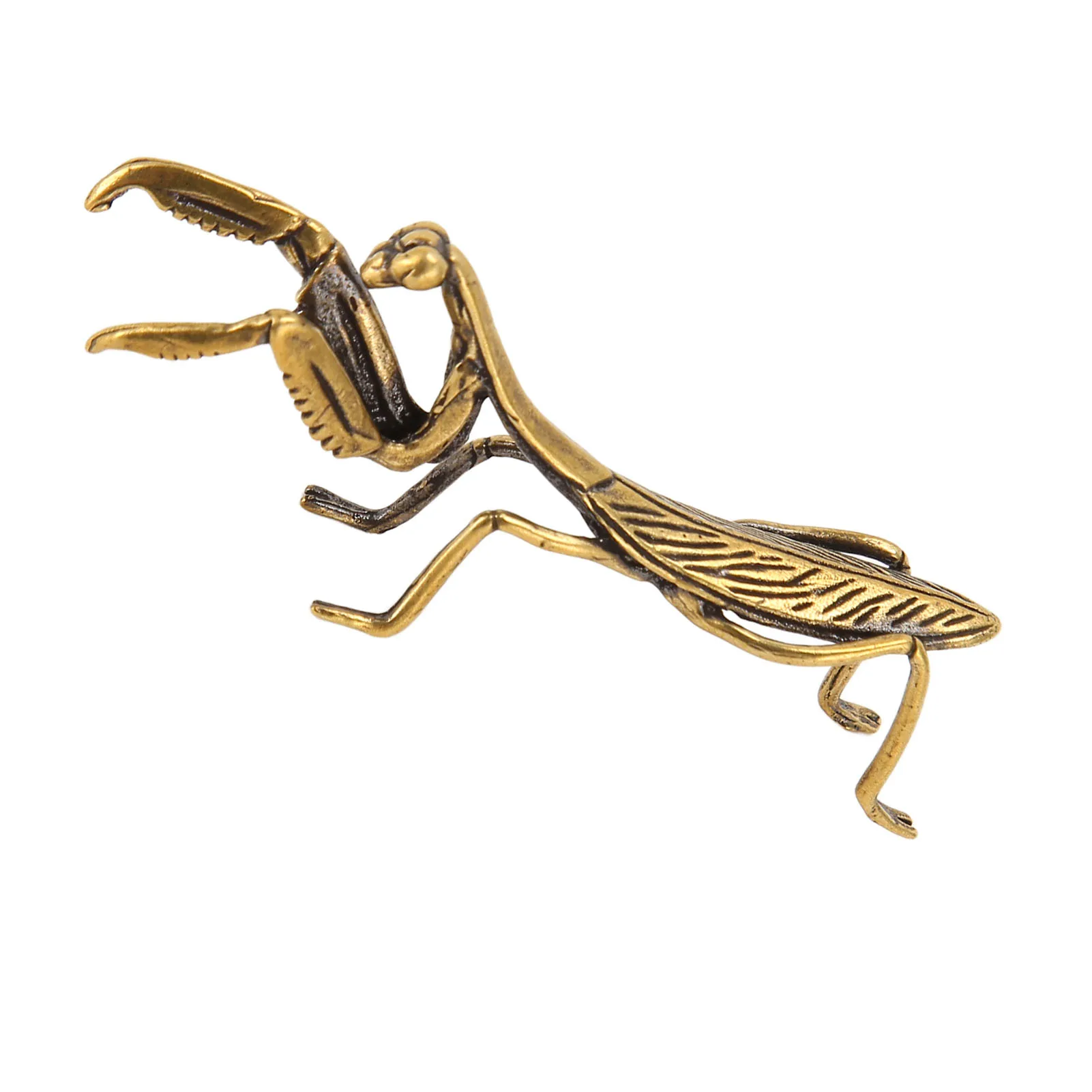 Медный орнамент для молитвы античная миниатюрная резная Статуэтка мантиса