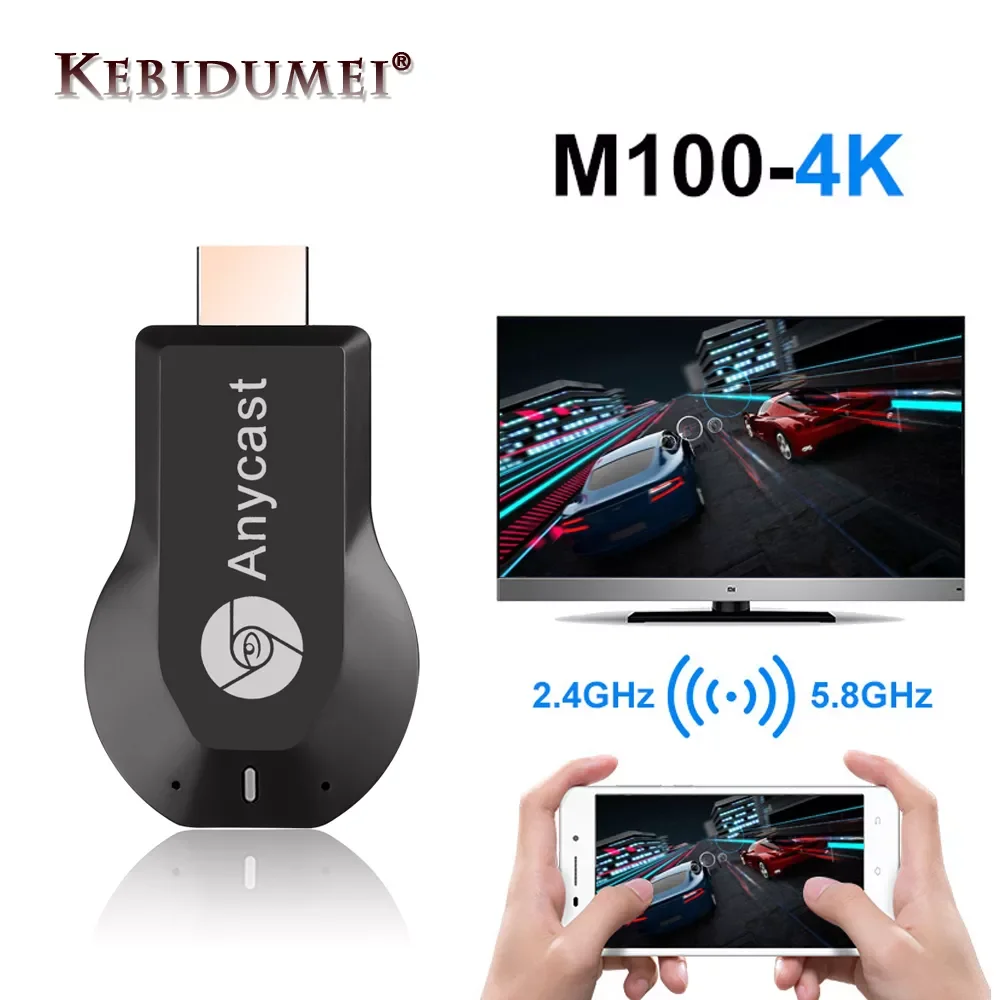 

Kebidumei M4 TV Stick 1080P Wireless HDMI-compatible WiFi Dongle Receiver Adapter Plus For Mirroring Mini PC For IOS Android