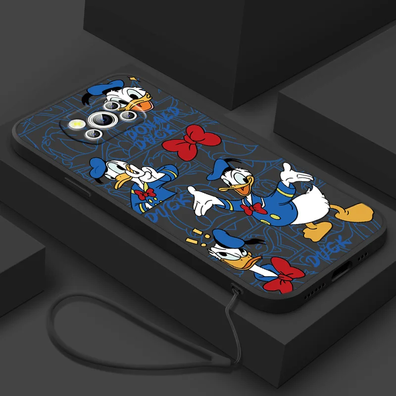 Чехол для телефона Disney Lovely Donald Duck Daisy для Poco F6 X7 X2 X3 X4 X5 C3 M3 F3 F4 F5 M4 M5 C40 C55 NFC GT Pro Liquid Rope Funda (art.: 3920cd7e48db0) - 3920cd7e48db0
