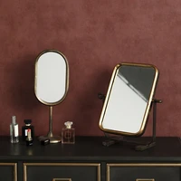standing gold vintage makeup mirror cosmetic nordictable mirror room decor home comfort espejos decorativos house decoration