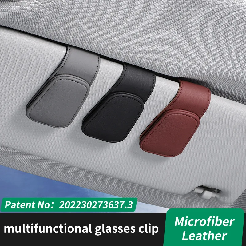 

Universal Car Auto Sun Visor Glasses Box Sunglasses Clip Card Ticket Holder Stand Fastener Pen Case Eyeglasses Car Accessories