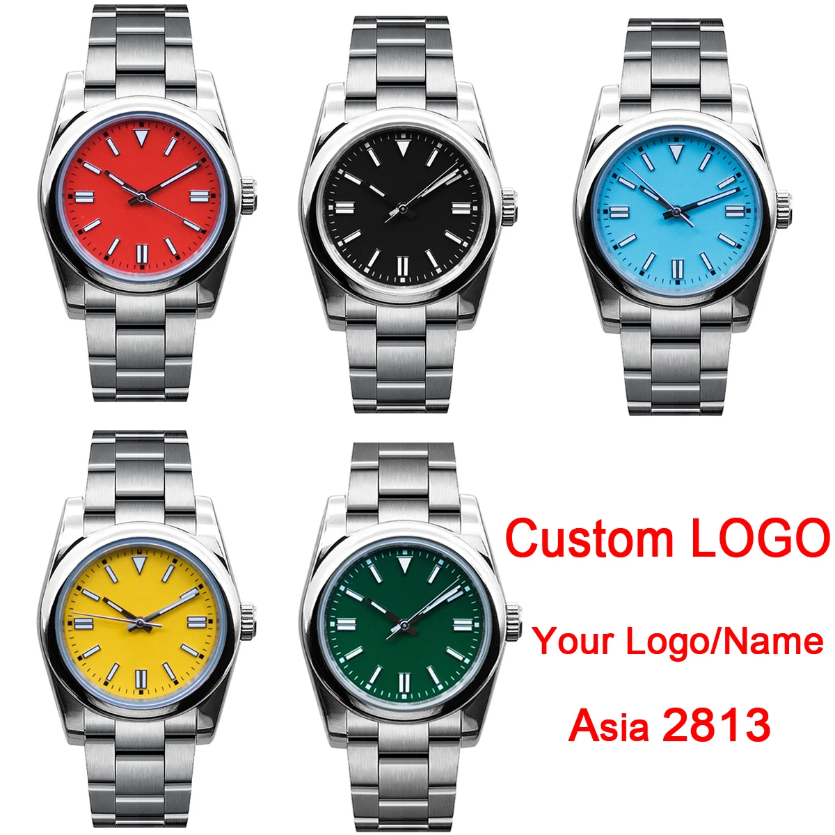 

36mm/41mm Men clock Sterile Dial 2813 Automatic Mechanical relogio masculino Sapphire Glass Luminous waterproof wristwatch