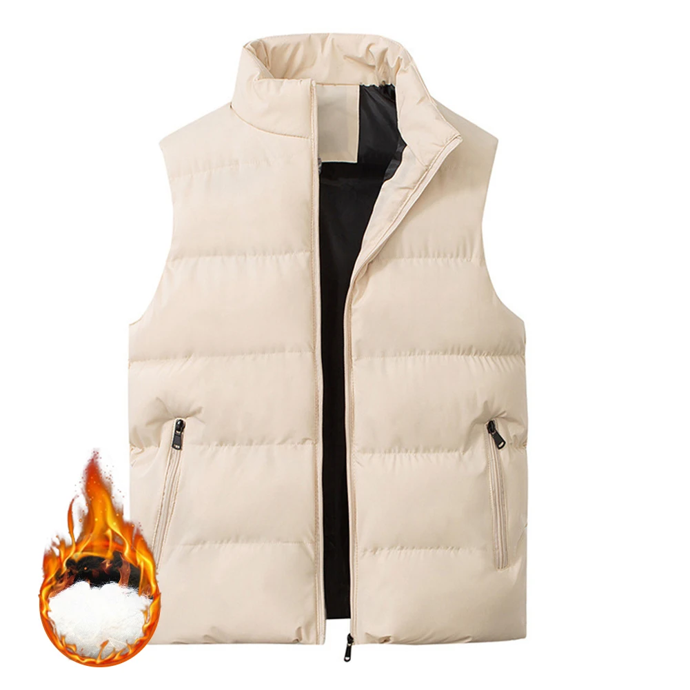 Mens Sleeveless Vest Jacket Men Autumn Warm Jackets New Male Winter Casual Waistcoat Vest Veste Homme Brand Clothing Plus Size