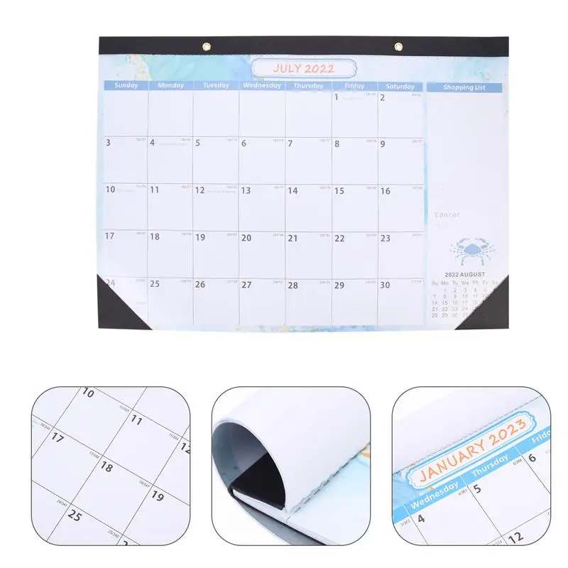 

Calendar 2023 Wall Calendar Office Home Calendar Constellation Style Calendar 2022-2023 English Wall Calendar for School Home