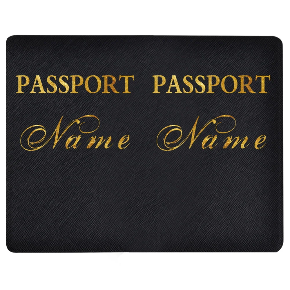 Customize Any Name Passport Sleeve Passport Holder ID Cover Unisex Bank Card Passport Business PU Leather Case Travel Accessorie images - 6
