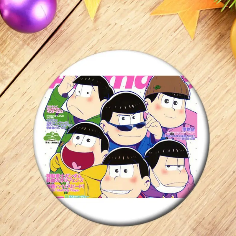1pcs Anime Osomatsu Cosplay Badge Cartoon Karamatsu Choromatsu Ichimatsu Jyushimatsu Brooch Pins Collection Badges for Backpacks |