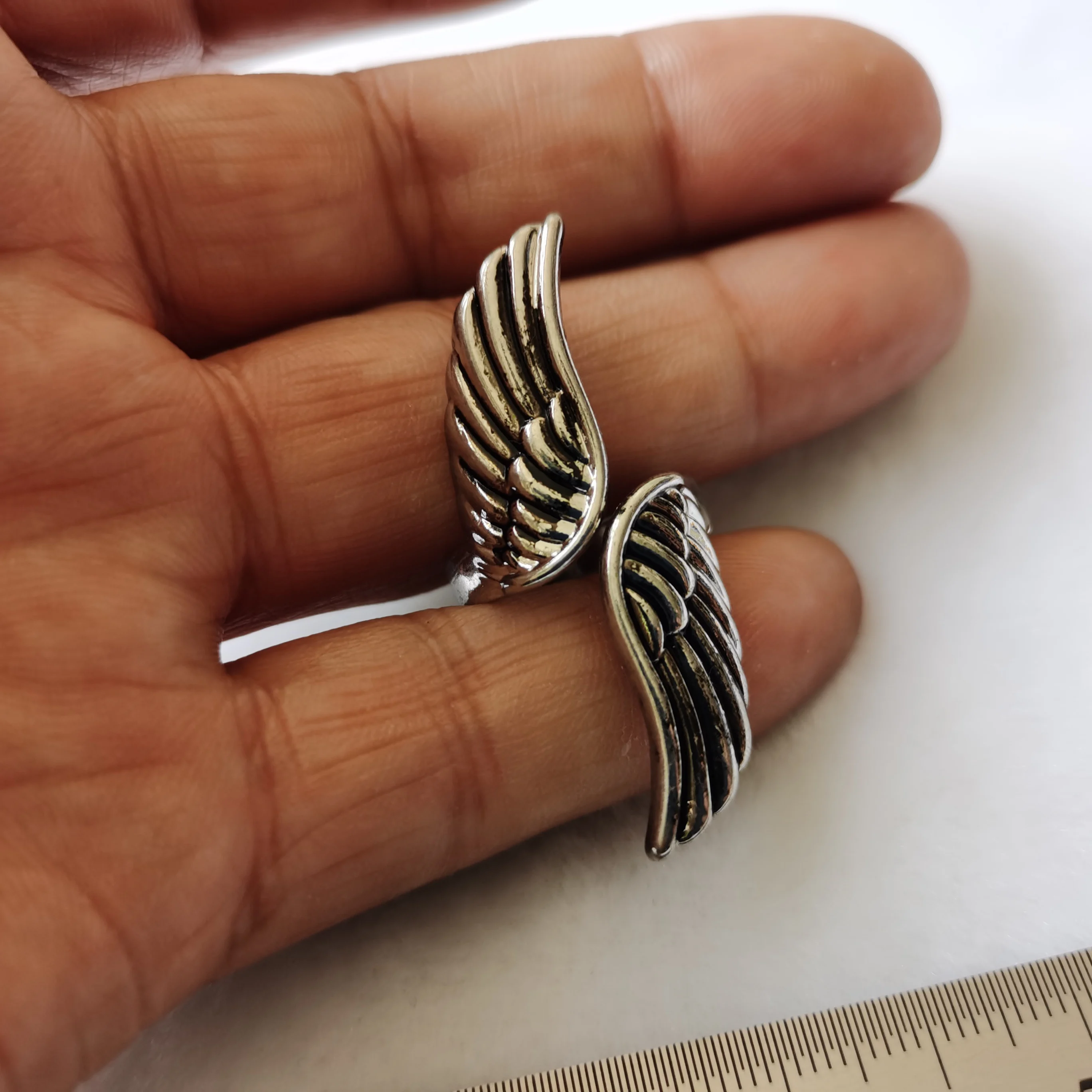 Qingdao Foreign Trade Jewelry Japanese Korean European and American Sle Fashion Trendy Ring Exaggerated Personali Angel...