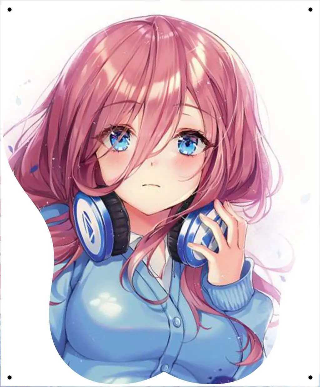 

3D Mouse Pad Pad with Soft Silicone Wrist Rest Anime Girl Mouse Pad Free Shipping