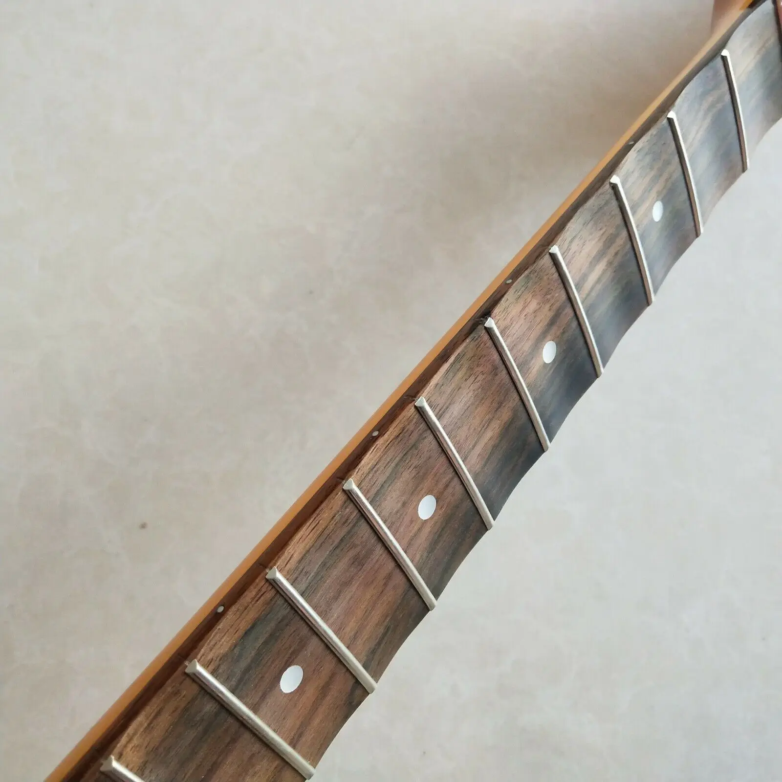Maple Full scalloped Guitar neck 22Fret 25.5inch Rosewood Fretboard Gloss Parts enlarge