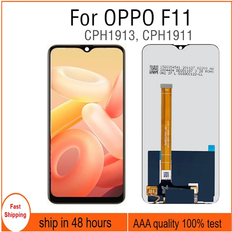 

FOR OPPO F11 LCD Display Touch Screen Digitizer Assembly Replacement parts For OPPO F11 CPH1913 CPH1911 LCD