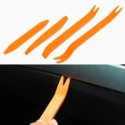 Профессиональный 4 предмета в комплекте оранжевого цвета ABS автомобильный аудио дверной зажим Панель Даш авто радио Прай Набор инструментов для автомобиля Панель удаление инструмент